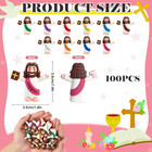 100 Pcs Little Jesus Figurines In Bulk  Little Tiny Jesus Figures  Pocket Jesus