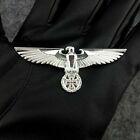 2 Pcs German Eagle Iron Cross Medal Silver Gold Pins Brooch Military Badges