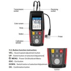 Digital Ultrasonic Thickness Gauge Meter Tester 1-225mm Tool For Metal Steel Pvc