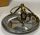 Michael Aram Monkey Trinket Dish Stainless Steel  Brass Jade Box Inserts Dust