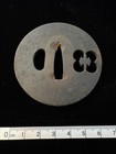 Tsuba Iron Ground Openwork Edo Period Antique Japanese Sword Guard