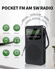 Fm Am Sw Back Clip Pocket Radio  Battery Operated Mini Radios  Portable Shortwav