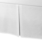 3 Sided Tailored Bed Skirt  Solid White 650 Tc Split Corner All Length New