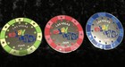 2006 Ebay Live Las Vegas 3-pin Set Poker Chip Blue Red   Green