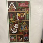 Sunset Yuletide Treasures Shelf Santa Angel Nativity Reindeer Needlepoint Kit