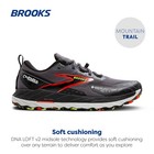 Brooks Men   s Cascadia 18 Gtx Waterproof Mountain Trail Running Shoe - Blackened