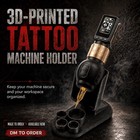 3d Printed Tattoo Machine Holder Stand With 4 Ink Cup Slots Workstation