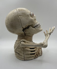 Toscano Bugged-out Hungry Skeleton Cast Iron Mechanical Coin Bank