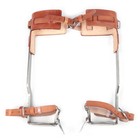 Pair Tree Climbing Spike Gaffs Set Gear Safety Tool Stainless Steel Spikes Gaffs