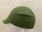 Cycling Cap  4 Panels Color Olive Handmade In Usa