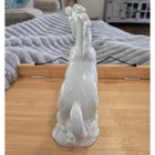 Vintage Otagiri Japan White Porcelain Rearing Unicorn Figurine Statue 6 5 Inch