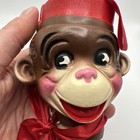 Vintage Monkey Head Only doll Bell Hop Carnival Prize 50s Plastic Celluloid Face