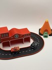 Disney Pixar Cars Mini Racers Fire Station Track Cozy Cone Play Set 3 Cars