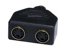 Video Splitter - S-video To 2 X S-video  mdin4m mdin4f X2  Splitter 1124