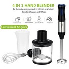 5-in-1 Entire Stainless Steel Blender Hand Immersion Blender Baby Food 1000w