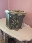 Vintage Mcm Max Klein Ornate Faux Wood Plastic Sewing Storage Chest Box 12 x8 x7