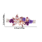 Women s Rhinestone Hairpin Crystal Hair Clips Elegant Flower Barrette Hairgrip