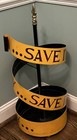 Vintage 1950s Hand Painted Save It For A Rainy Day Tole Heavy Umbrella Stand
