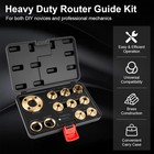 11pcs Brass Router Bushing Guide Set W  Lock Nut For Porter Cable Routers