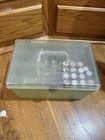 Wilson Vintage Wil-hold Green Plastic Sewing Box With Tray And Contents Usa