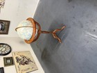 Vtg Replogle World Classic Floor Globe 12    Wood Pedestal Stand Bombay Co 1990
