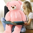 52 Inch Giant Teddy Bear Stuffed Animal  Pink Big Teddy Bear Plush Toys For G   