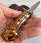 Handmade Fixed Blade Hunting Knife 1095 Steel   Rosewood   Scout Carry Knife Us