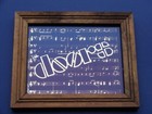 1970 s Carnival Prize Mirror Fair Wood Framed Glass Foil Jim Morrison The Doors