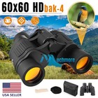 60x60 Hd Military Zoom Binoculars 3000m Day low Night Bak4 Optics Hunting   Case