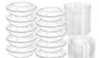 P e t  Clear Plastic Bowl   Lid Combo 24 Oz Salad fruit to-go Airtight