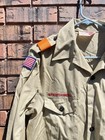 Boy Scouts Of America Bsa Official Uniform Shirt Mens Sz Large  Beige W patches
