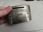 Vintage The First National Bank Lebanon Pa Advertising Metal Coin Bank