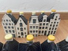 10 Klm Bols Blue Delft Collection Miniature Dutch Houses Empty Bottles 