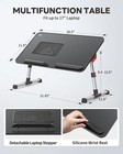 Laptop Desk For Bed With Cooling Fan  Saiji Height   Angle Adjustable Laptop    