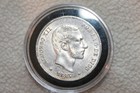 1885 Spain Espa  a Philippines 50 Centavos  835 Rare Silver Coin  Unc Details
