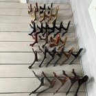 Lot Of 29   Display Stands  Wood  Mixed Sizes And Styles Plate Book Art Holders
