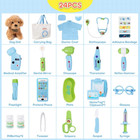 Toy Doctor Kit For Kids - Pretend Play Doctor Set With Dog Toy  Carrying Bag  St