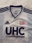 Adidas New England Revolution Mls Soccer Jersey L Gray white navy Uhc