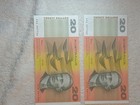 Unc Australian First Prefix  20  Notes