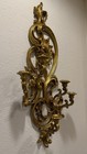 Vintage Syroco Gold Wall Candelabra 5 Arm Candle Holder Hollywood Regency  4049