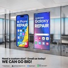 Die-cut Sticker Window Decal Peel   Stick Smartphone Iphone Samsung Repair