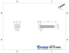  12 X 1-1 4  Sheet Metal Screws Self Tapping Pan Head Stainless Steel Qty 1000