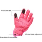 Shamofeng Touchscreen Motorcycle Gloves Leather Gloves For Women Motorcross Pink