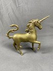 Vintage Figural Brass Unicorn 6    Paperweight Shelf Display Fantasy Figure