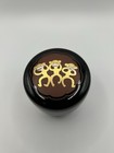 Japanese Lacquer Natsume Tea Caddy Black Maki-e Three Wise Monkeys Sansaru Japan