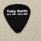 Toby Keith Guitar Pick Memorial Tribute Commemorative Plectrum Genuine   Rare