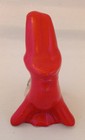 Vintage Pair Ceramic Pixie Elf Figurine Red green  Christmas Decor