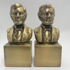Vgt Philadelphia Manufacturing Co Abraham Lincoln Bronze Bust Statue Book Ends
