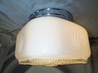 Vintage 1950s Mcm Virden Chrome Ceiling Light Fixture Kitchen Bathroom
