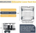 Wd28x25960 Dishwasher Lower Rack Replacement Parts For Ge Dishwasher Parts Ge